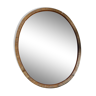 Oval mirror edge marked