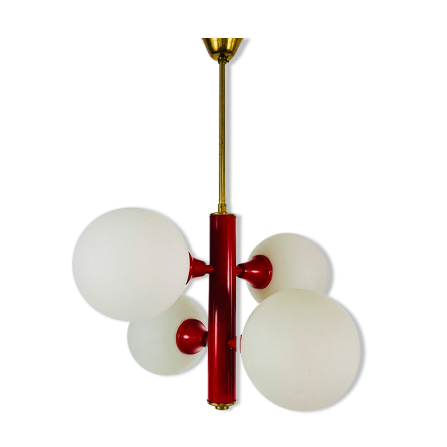 Red suspension by Kaiser, Germany, 60s