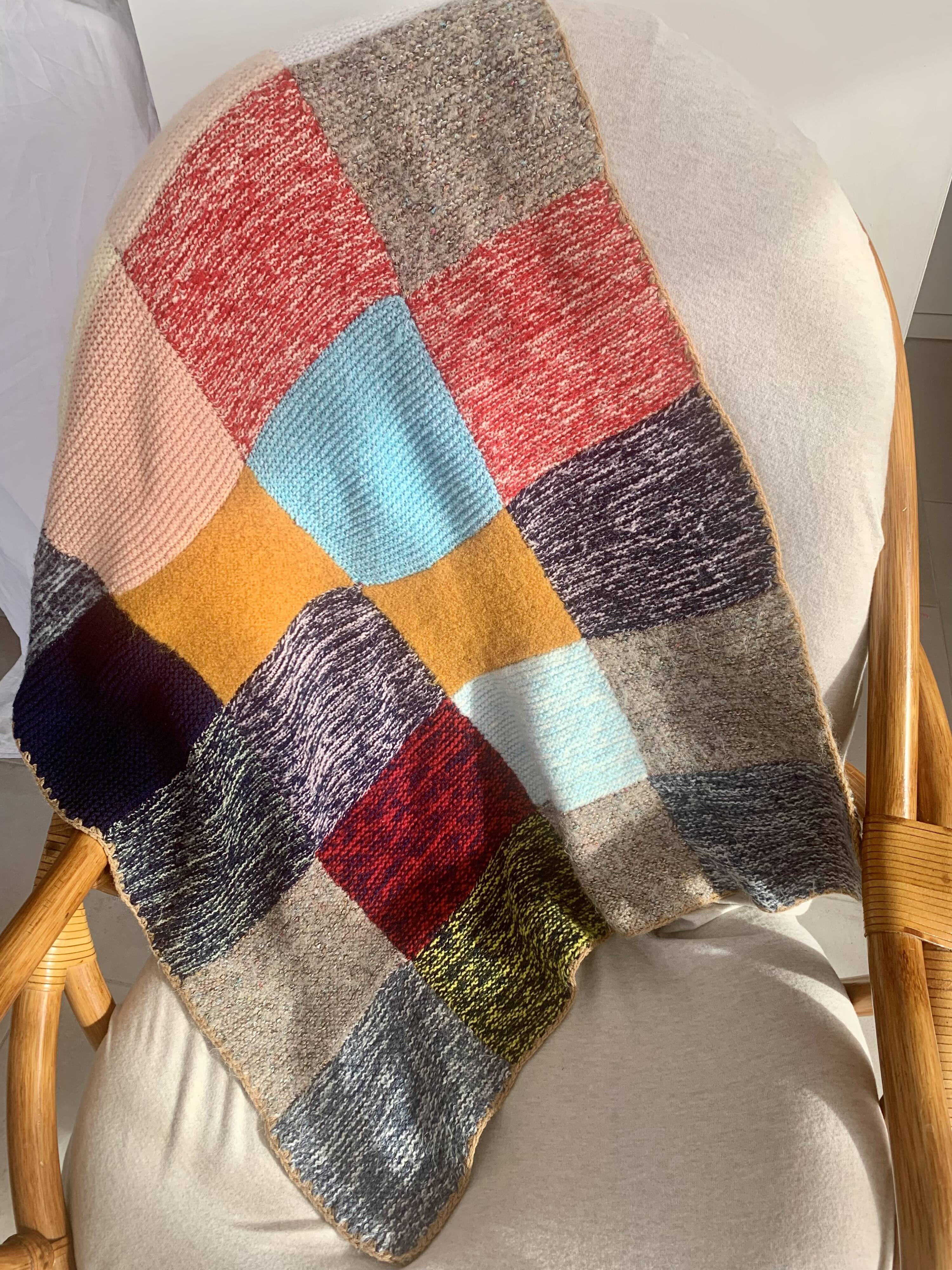 Cover, plaid patchwork