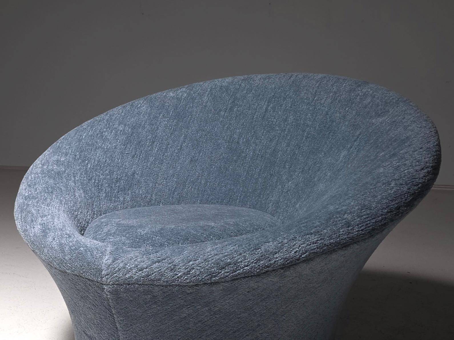 Pair of light blue Mushroom lounge chairs by Pierre Paulin for Artifort, 1960s