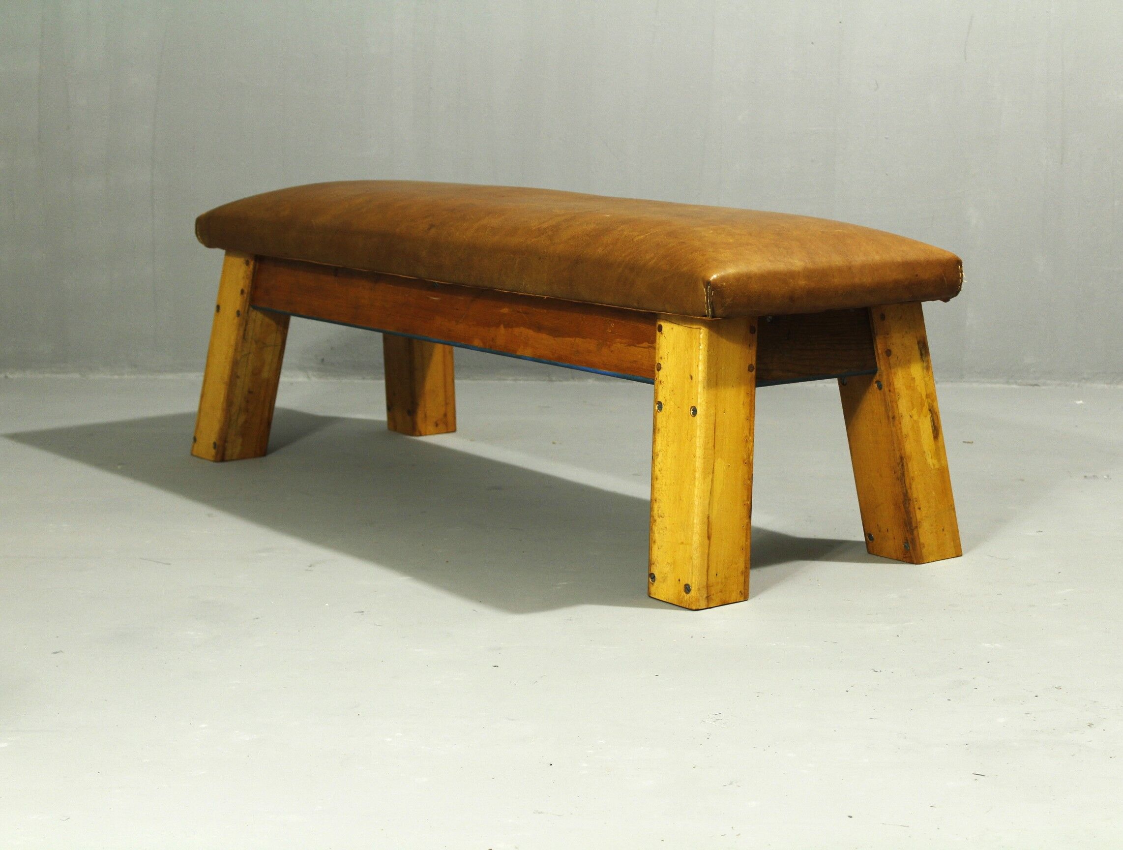 Leather Bench, 1950s II