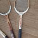 Series of 3 vintage tennis rackets