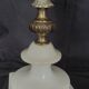 20th century alabaster and bronze base desk lamp