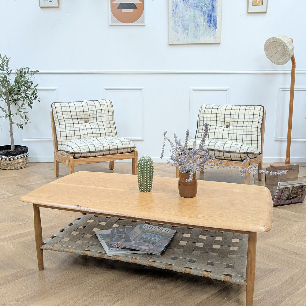 Table basse en chêne