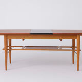 Danish extendable teak coffee table 1960s