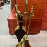 Vintage brass fireplace servant