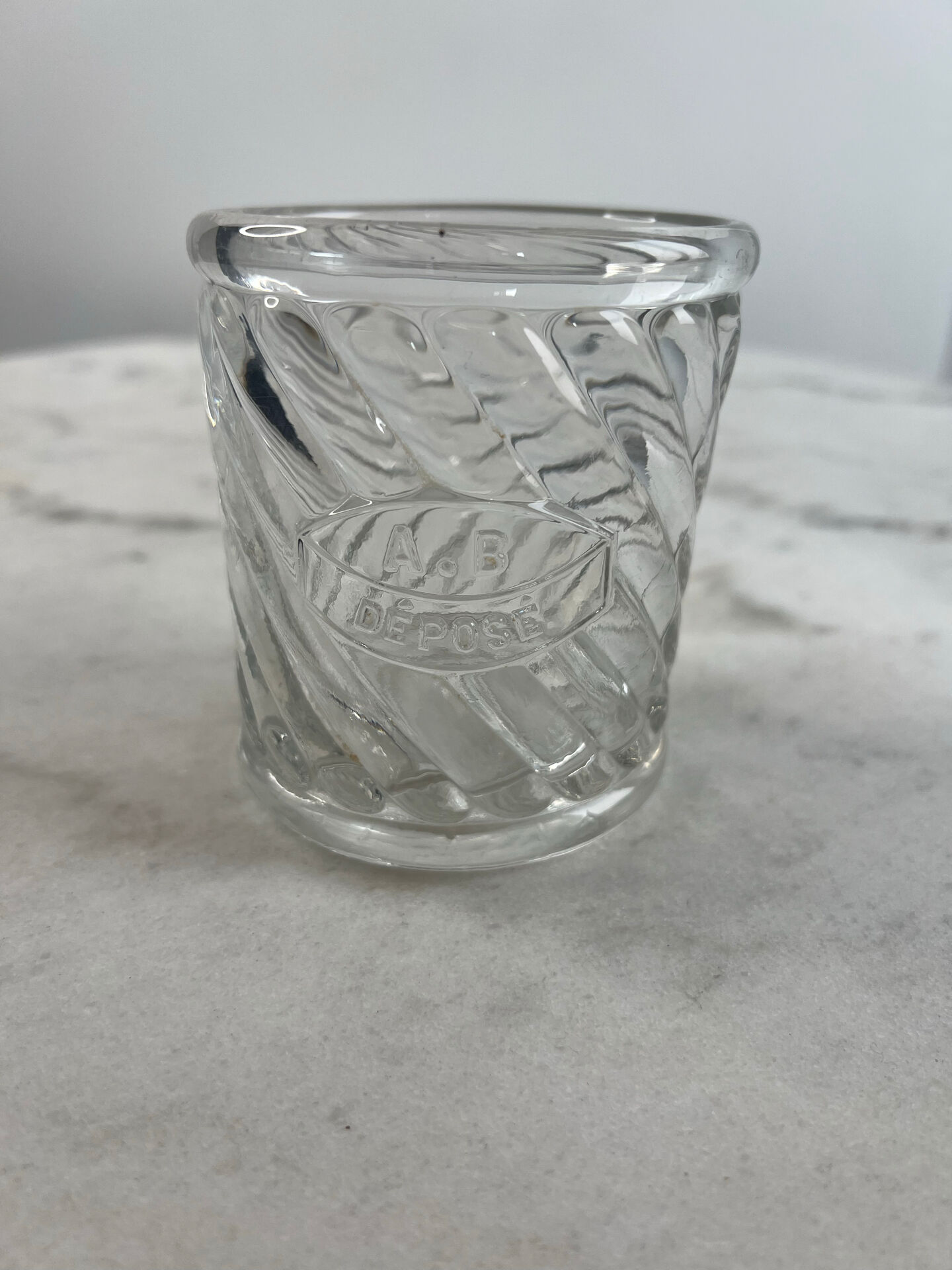 Blown glass jar