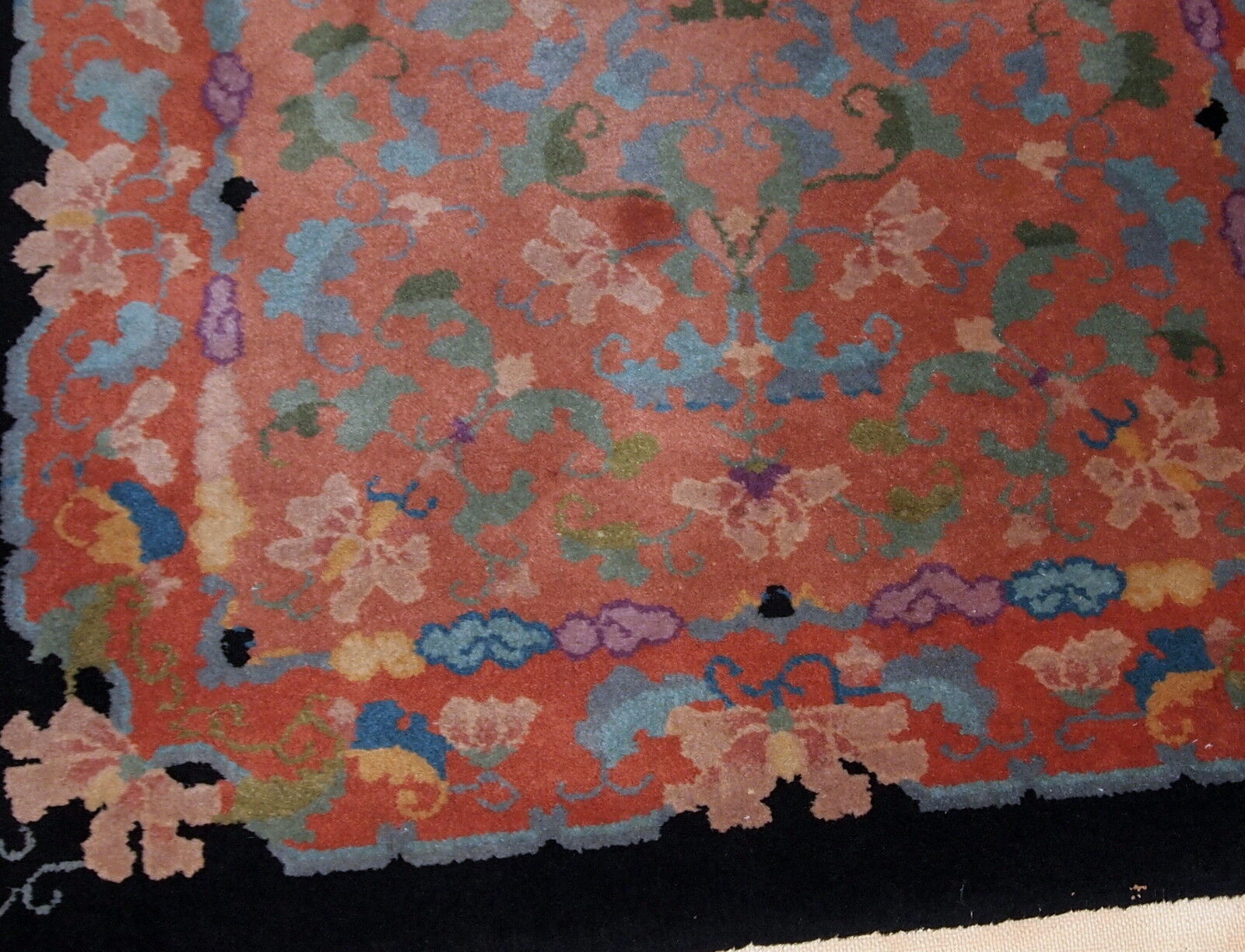 Former carpet chinese handmade 89 x 150cm, 1920