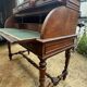 Secretary cylinder Mahogany white marble (Louis XVI style)