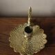 Cellar rat candle holder worked brass dragon