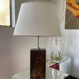 1950s wooden table lamp