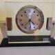 Quartz reclining clock, Swiss movement, WMC brand in its original cabinet