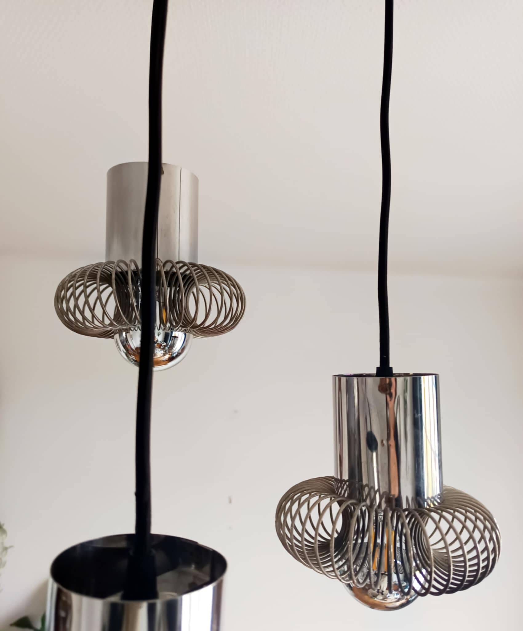 Space Age chandelier by Philippe Rogier for Oxar, 1970