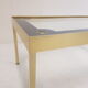 Table basse en aluminium doré 1960 vintage