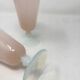Set of 2 pink opaline glasses Empoli