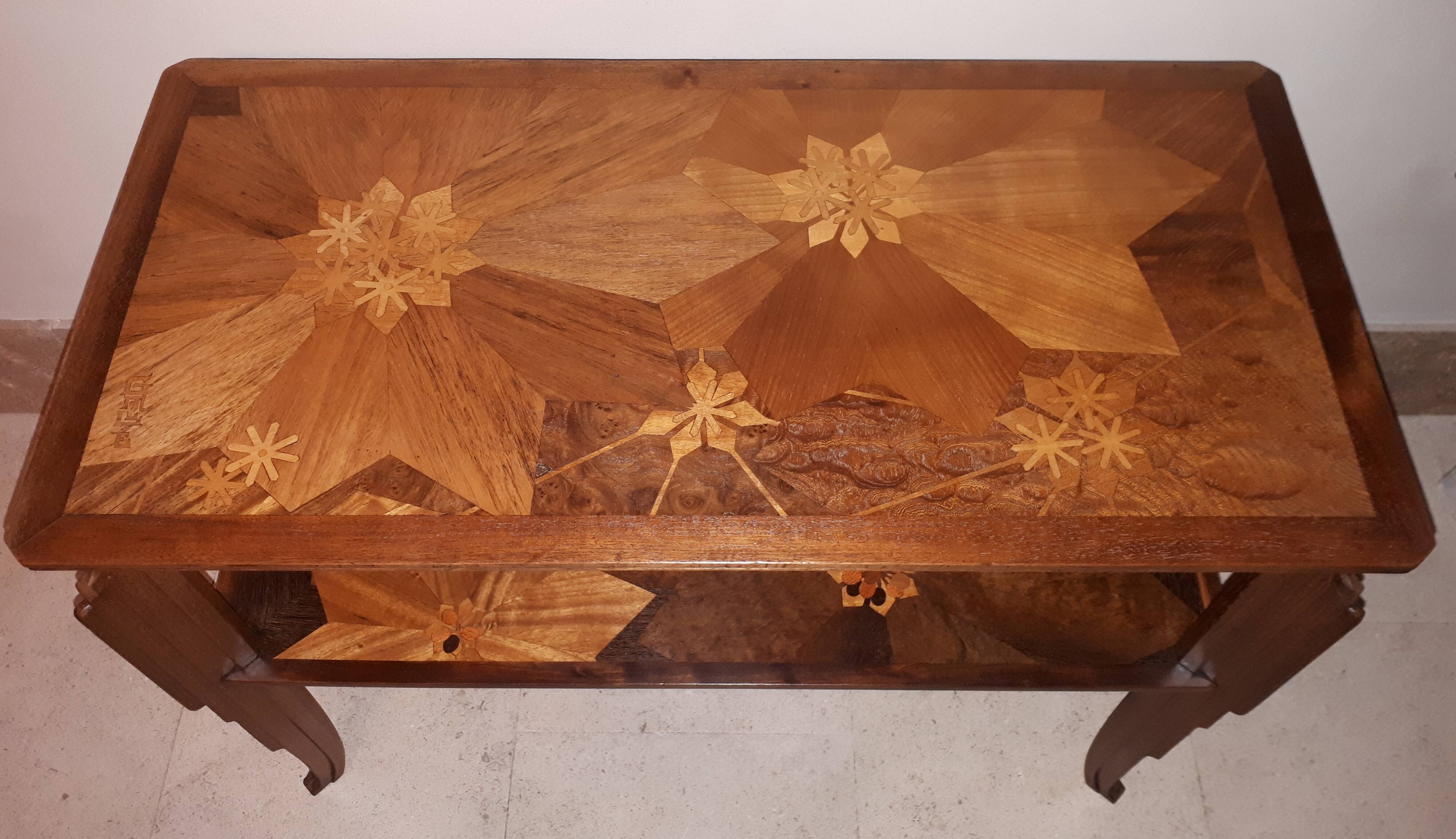 Table basse Art Nouveau Gallé