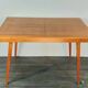 Extendable table in Beech Frantisek Jiràk by Tatra, Vintage Czechoslovak 1950s