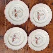 Lot de 4 anciennes assiettes italiennes