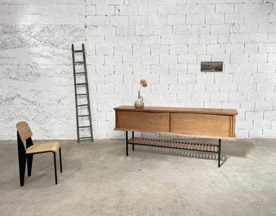 Vintage Scandinavian oak sideboard