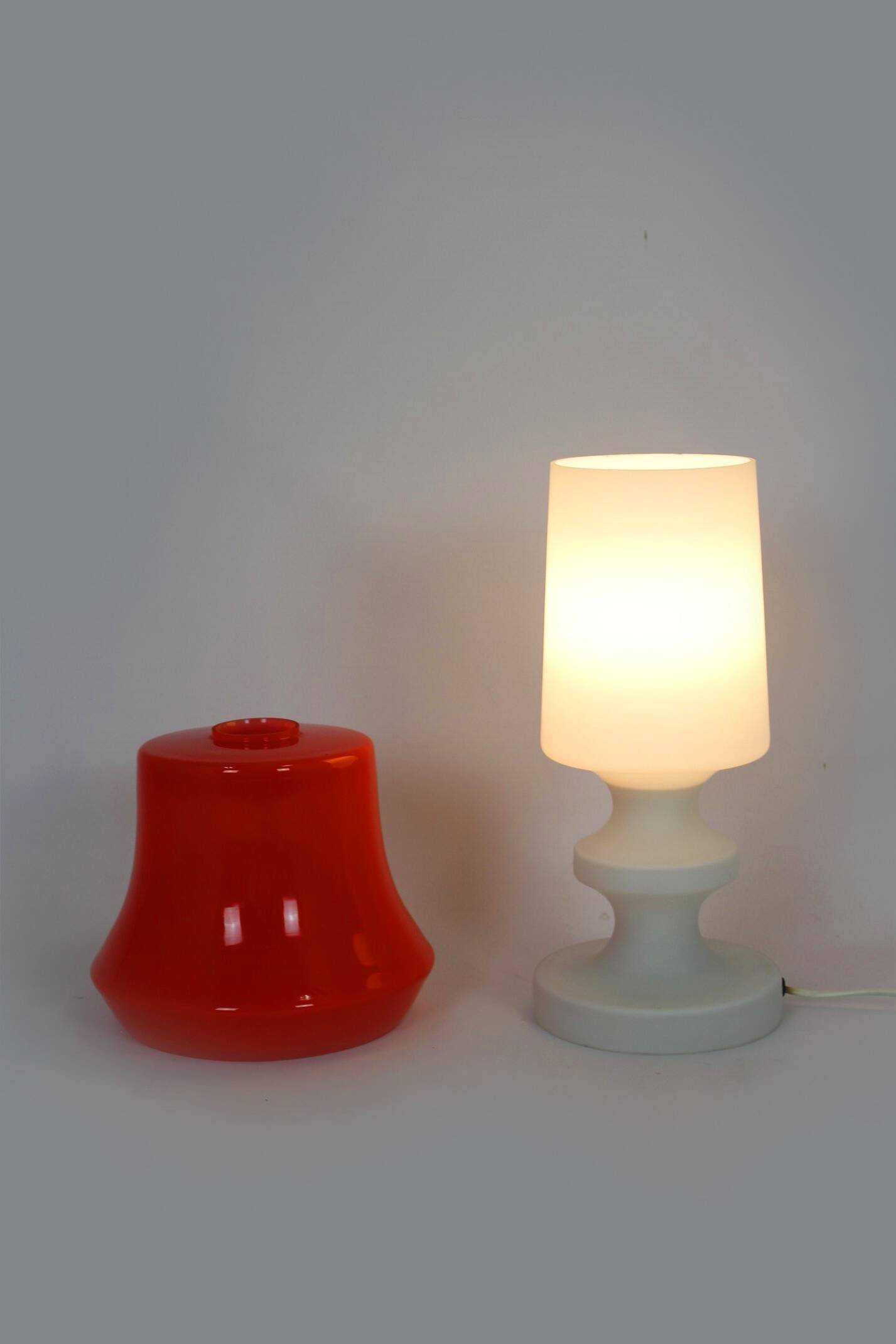 Vintage Glass Table Lamp from Lighting Glass, 1970s