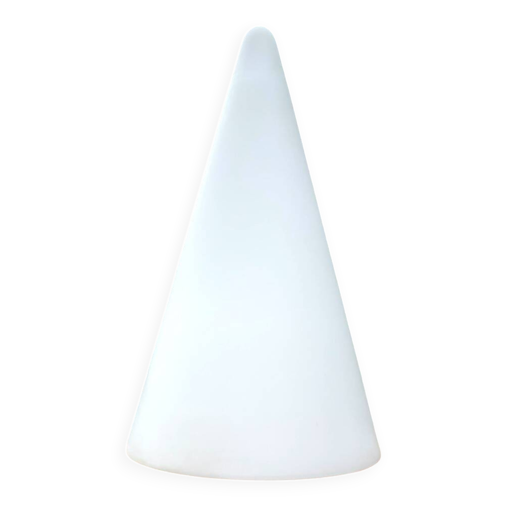 Tipi table lamp h=14.96 (38cm) frosted glass mid century 1980s Germany