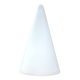 Tipi table lamp h=14.96 (38cm) frosted glass mid century 1980s Germany