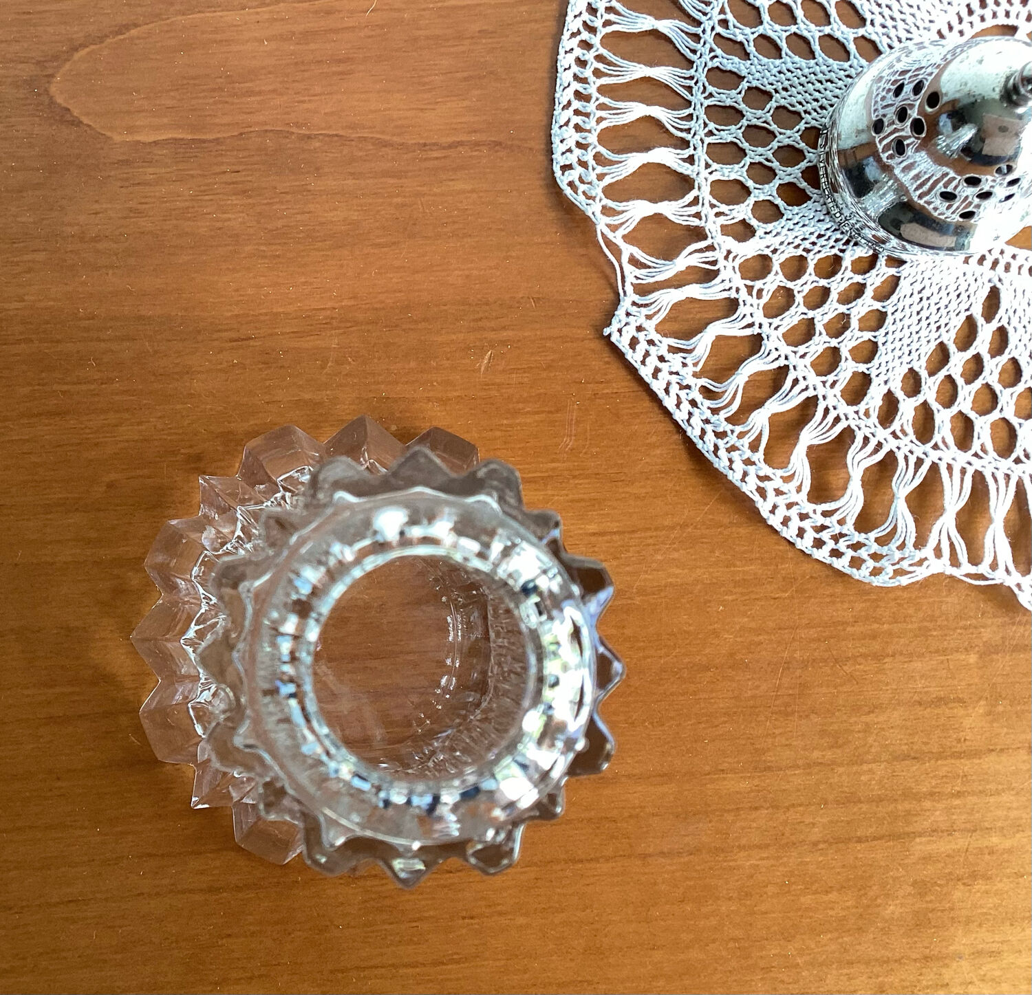 Sprinkler silver metal cap England