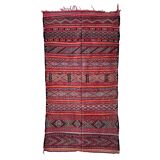Moroccan Kilim Zemmour rug red - 150 x 285 cm