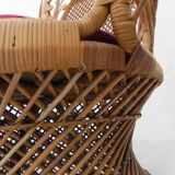 Emmanuelle chair, bamboo peacock throne