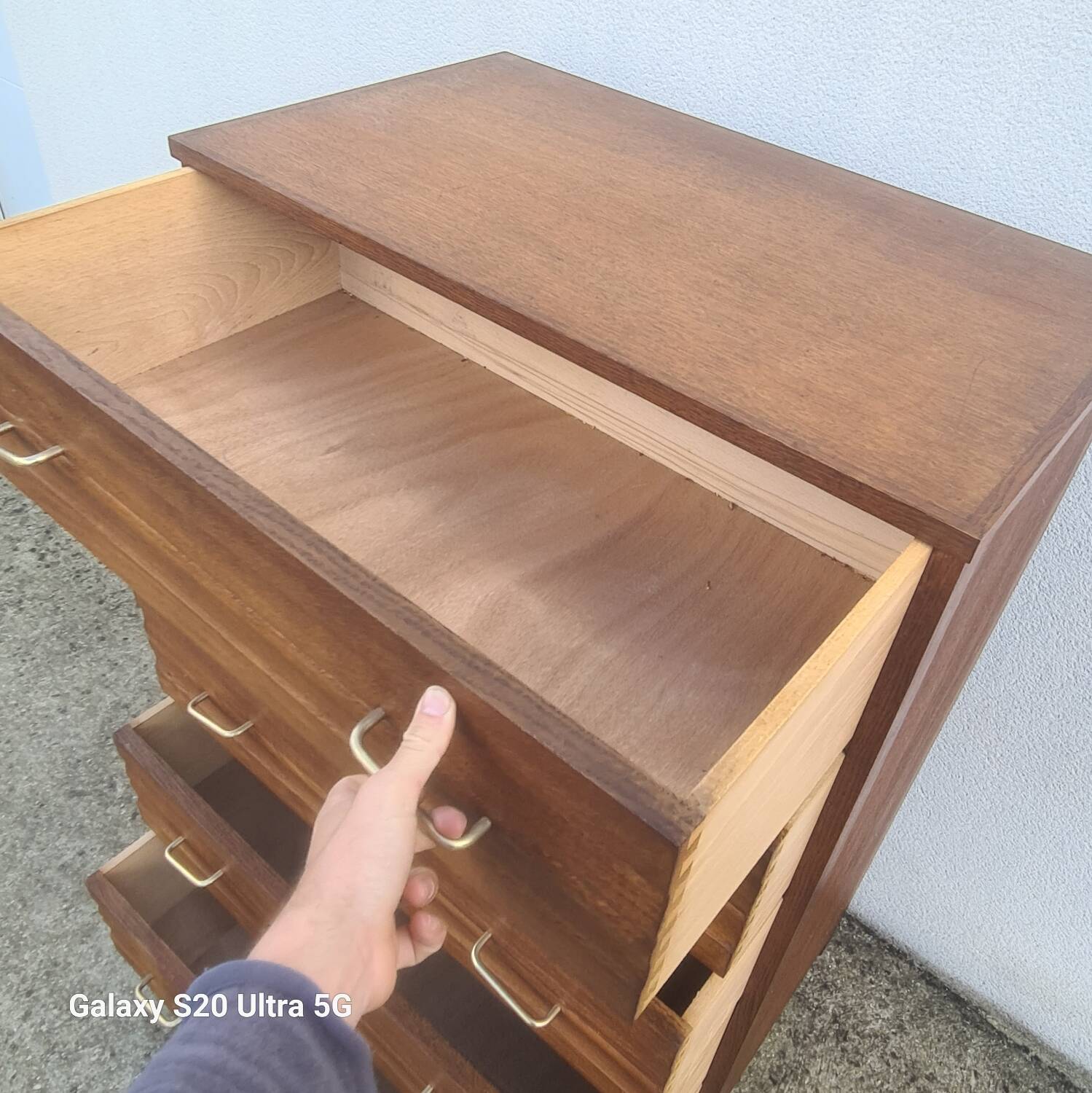 Large vintage chest of drawers 1950