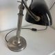Vintage 1930 Pirouett Art Deco black opaline lamp - 45 cm