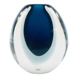 Vase en verre Sommerso scandinave du milieu du siècle par Vicke Lindstrand pour Kosta, Suède, années 1960