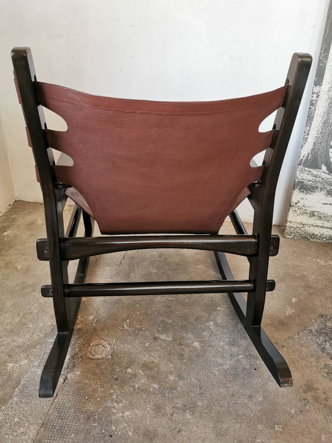 Brutalist rocking chair