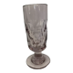 Vase verre en cristal taillé mauve vers 1900