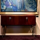 Sideboard from studio wunderkammer in rosewood and cast aluminum