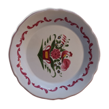Porcelain plate vegetal pattern