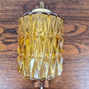 Wall lamp in rosewood, brass and glass, Denmark, 1960.
