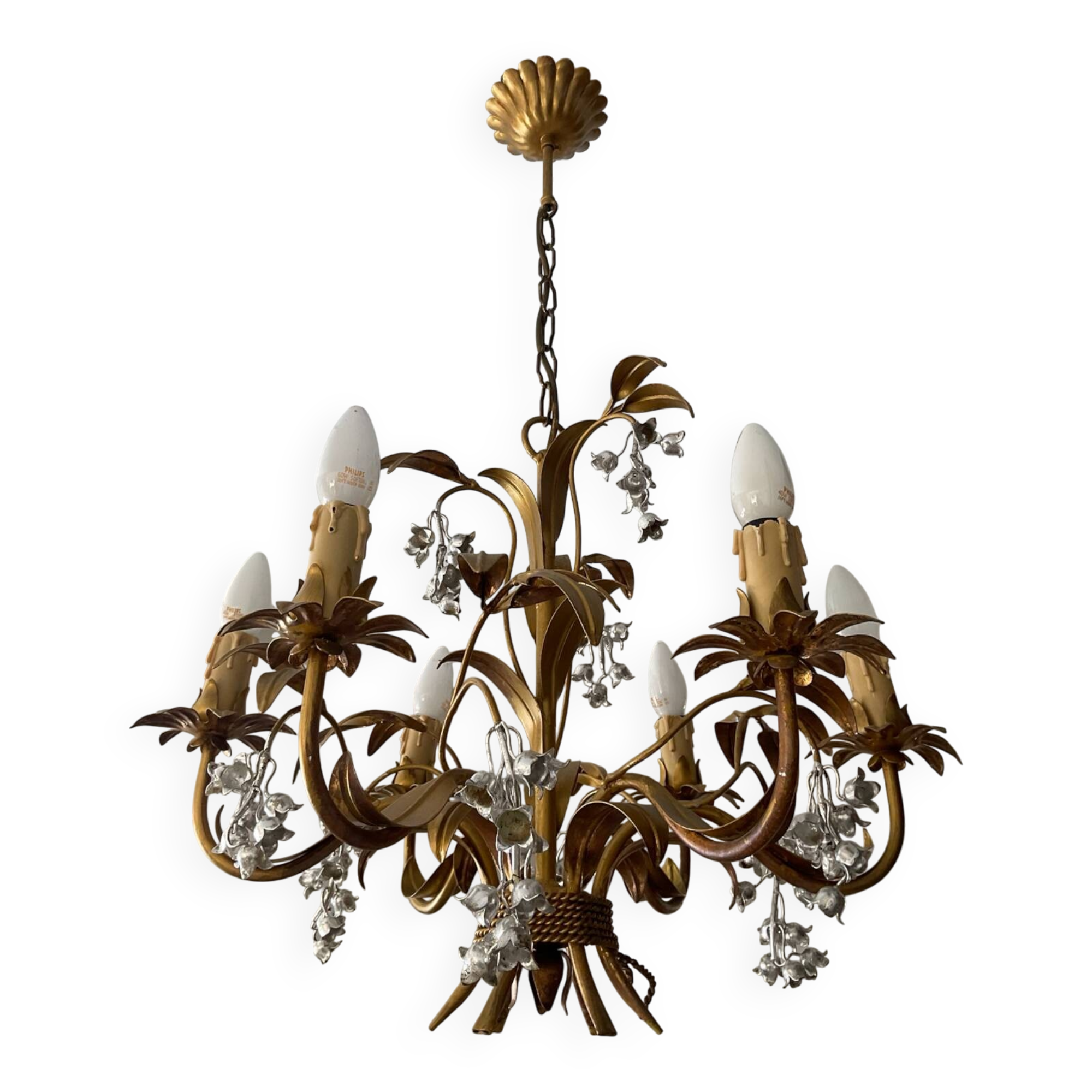 Lustre Hans Kögl Hollywood Regency des années 60