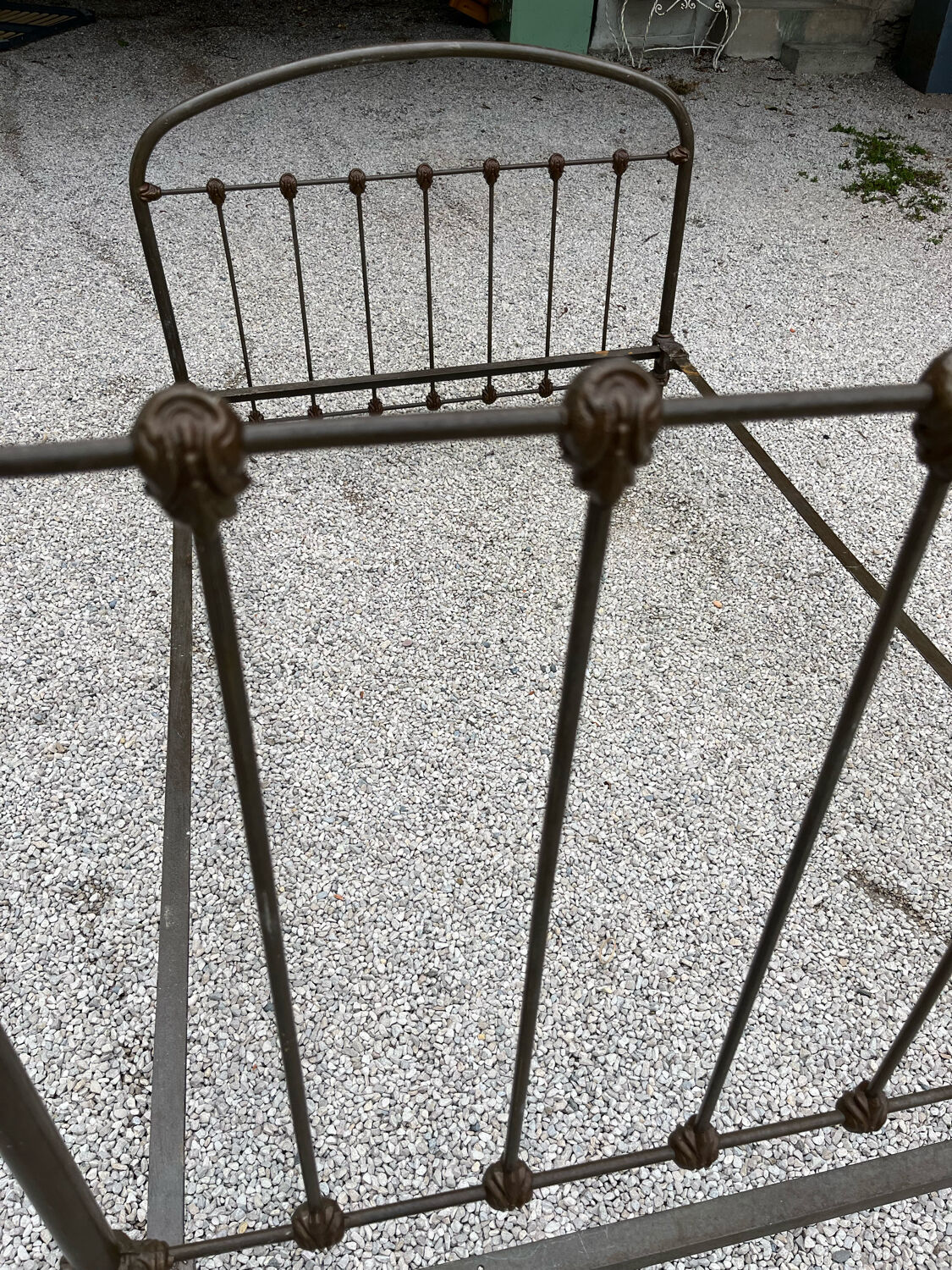 Cast iron and wrought iron bed 1950