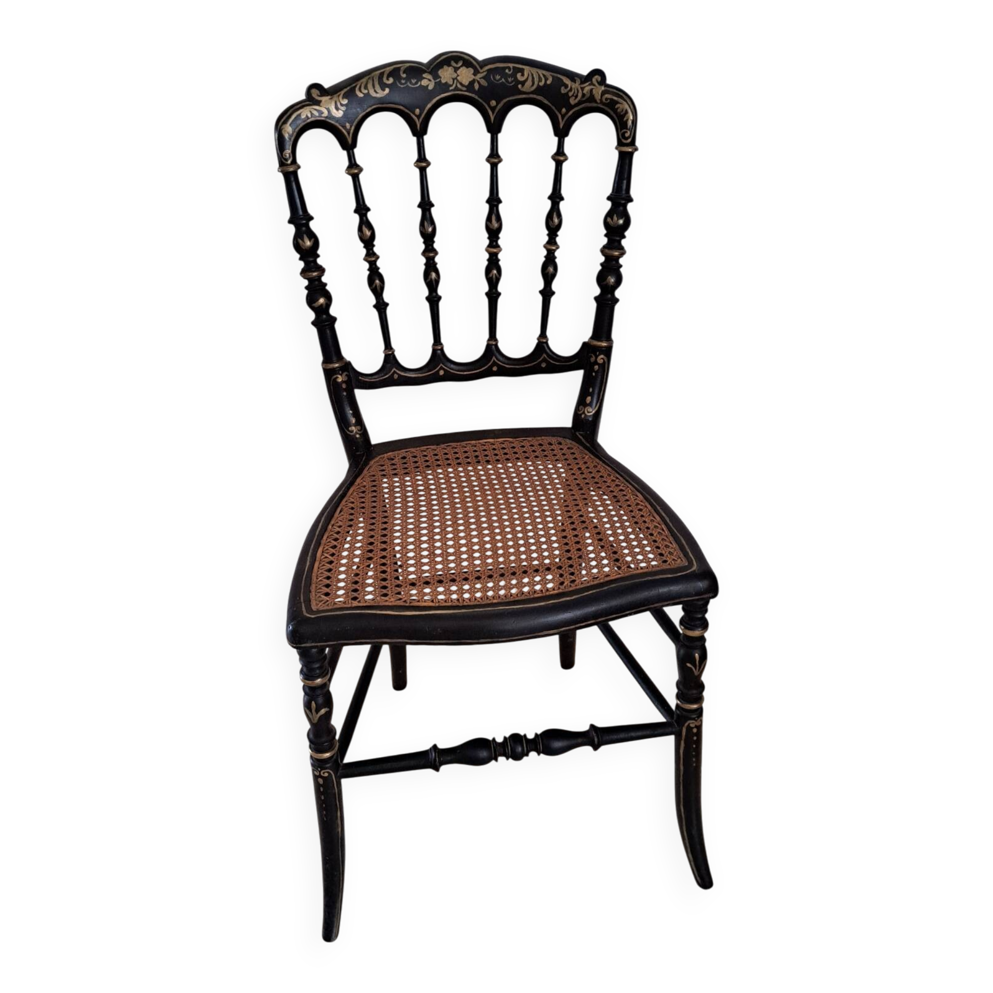 Caned chair from the Napoleonic III period