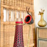 Large vintage scoubidou bottle