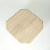 Travertine side table