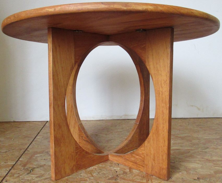 Nielson-stamped solid teak coffee table