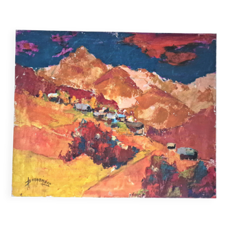 Landscape by André Bonnamour. Lyon School