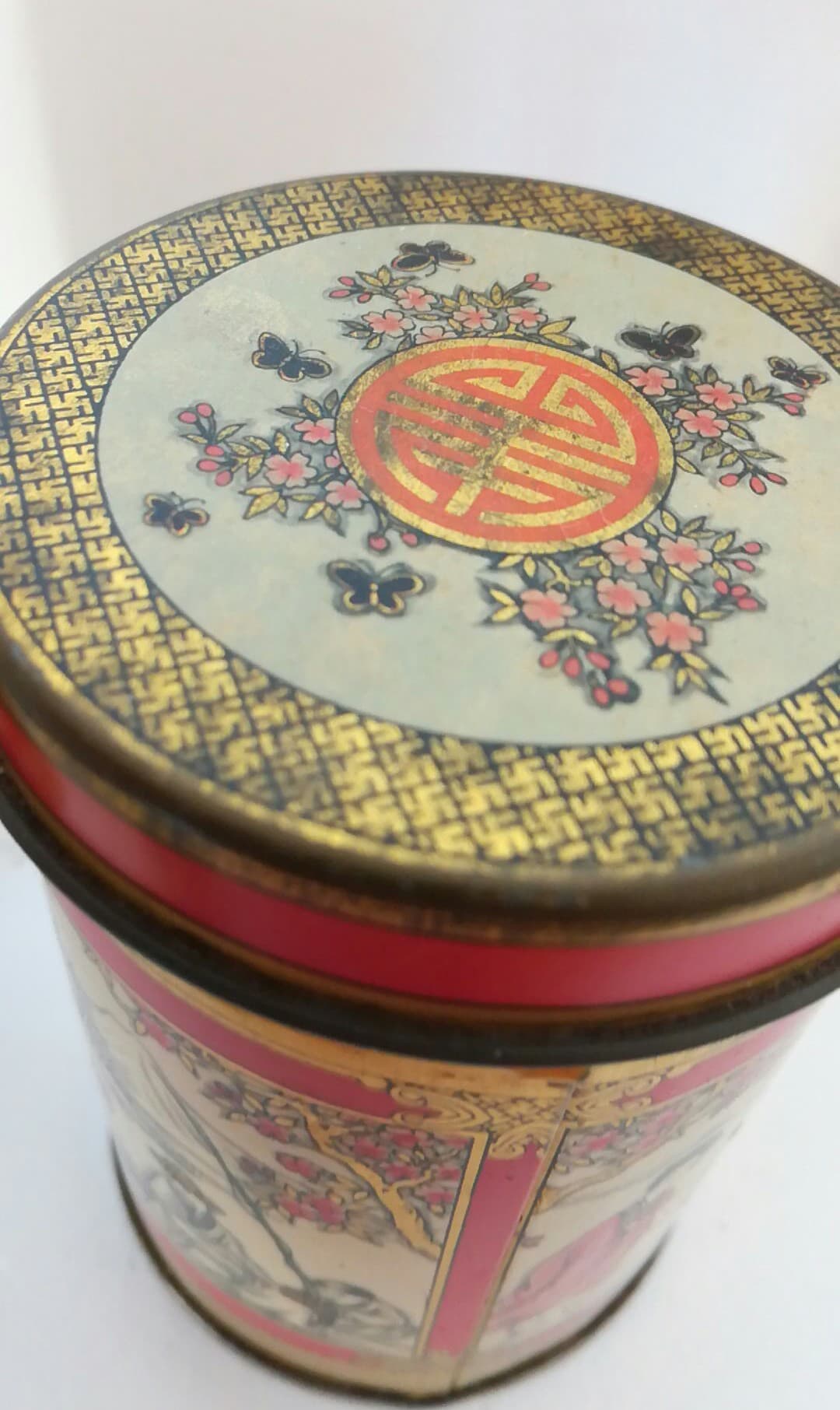 3 old tea boxes