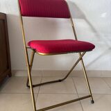Red Lafuma folding chair