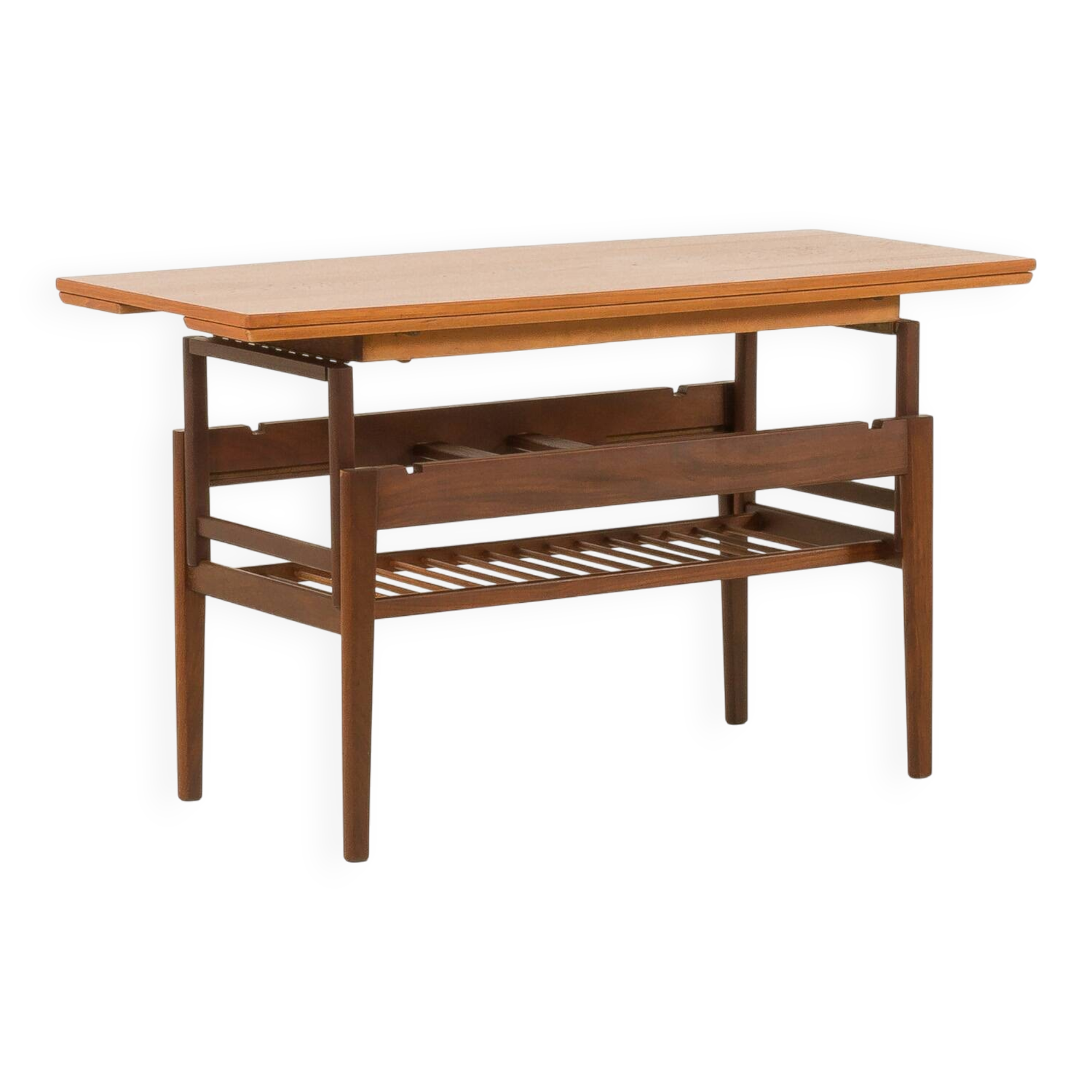 Vintage elevator teak table attr. to Kai Kristiansen, 1960s