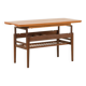 Table élévatrice vintage en teck, attribuée à Kai Kristiansen, années 1960