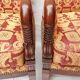 Pair of Empire mahogany armchairs