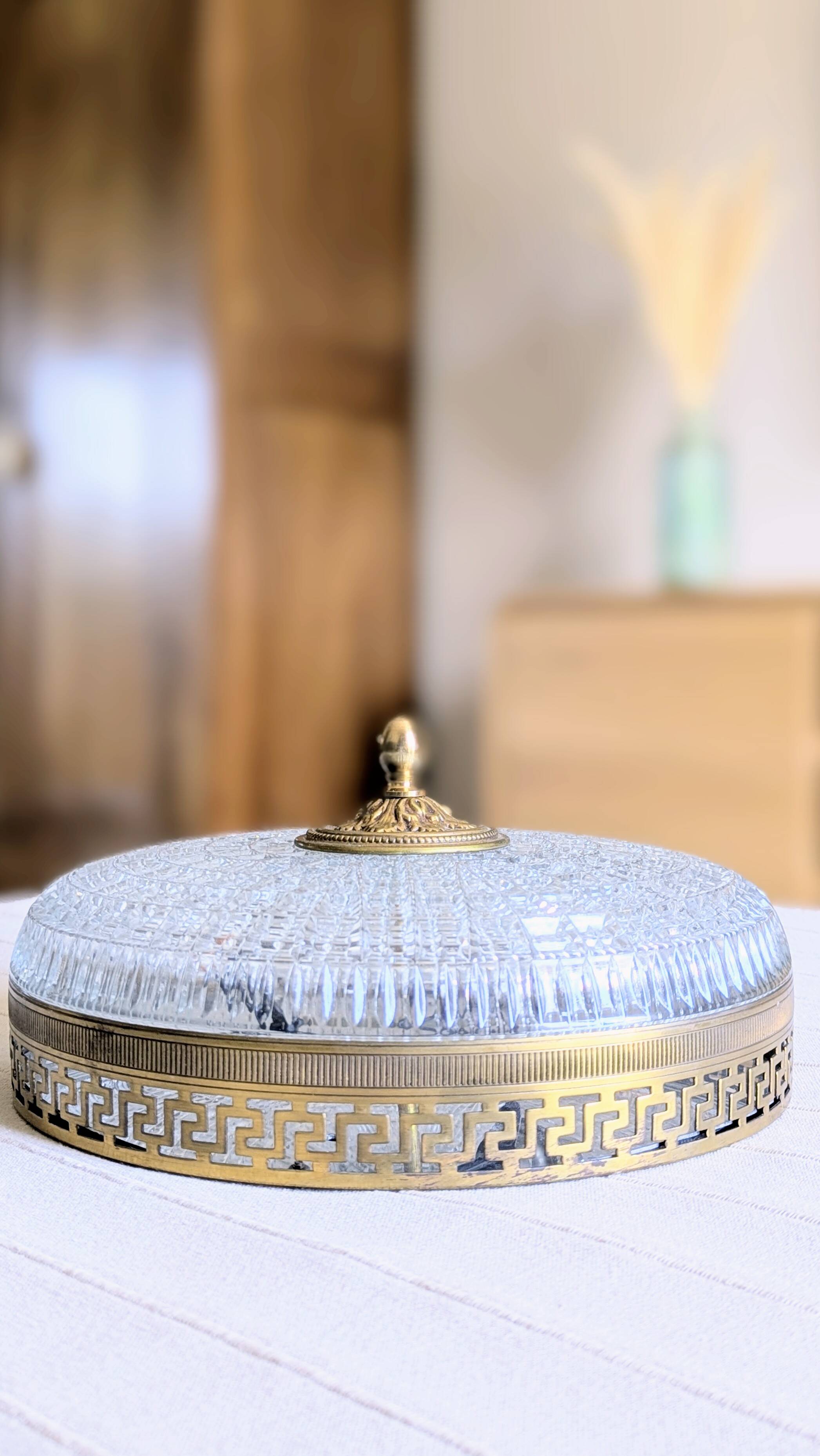 Plafonnier vintage Lucien Gau (L-0174)